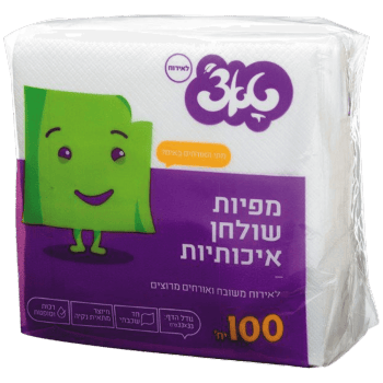 מפיות טאצ לבן