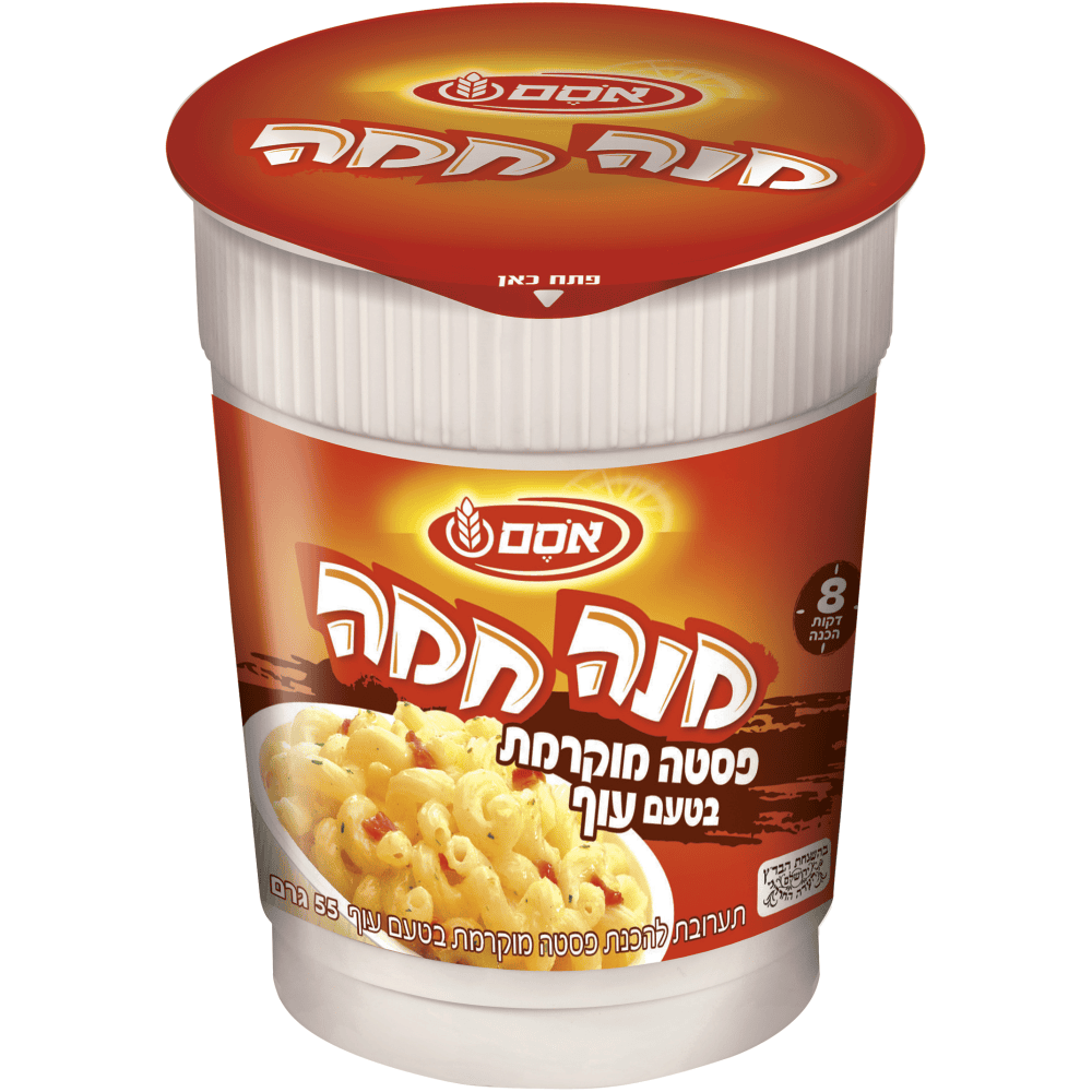 מנה חמה-פסטה מוקרמת בטעם עוף