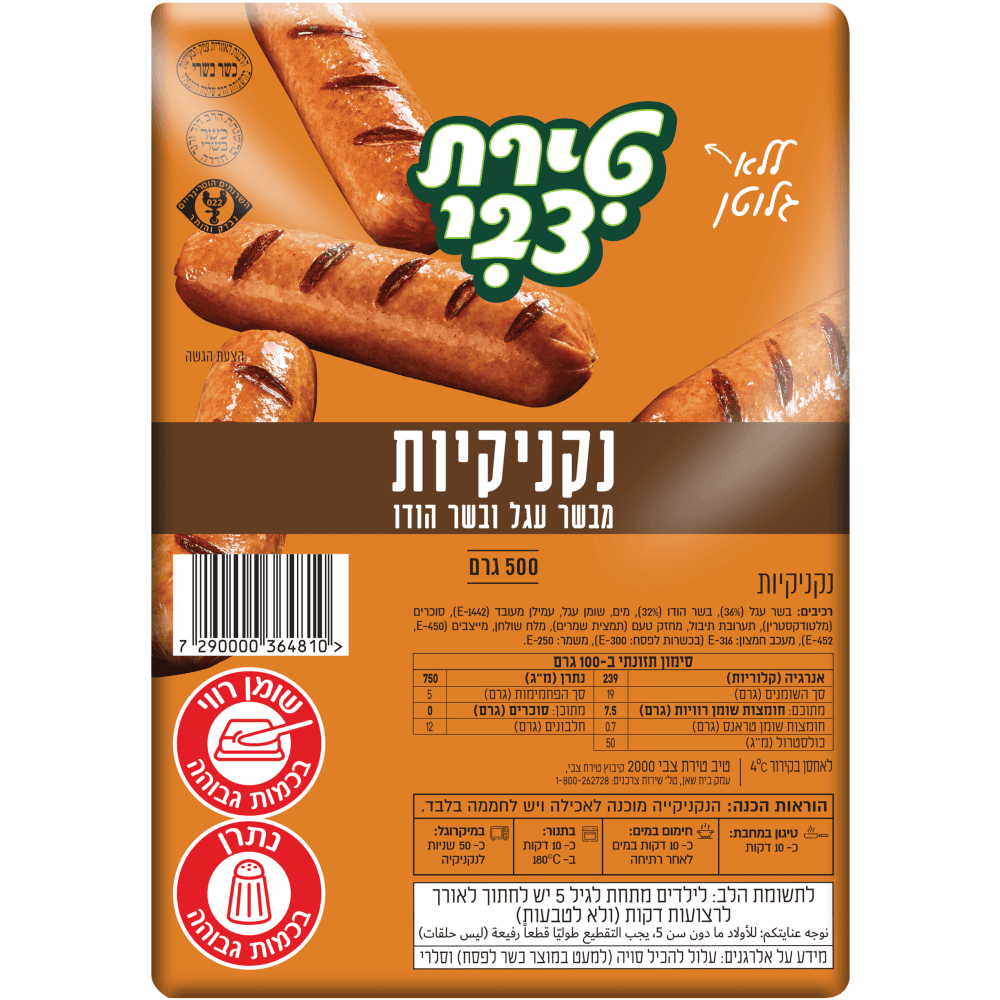 נקניקיות עגל
