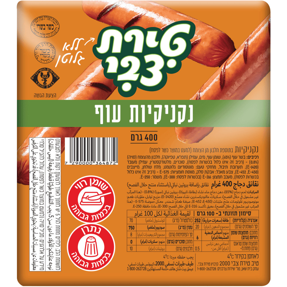 נקניקיות עוף טוב