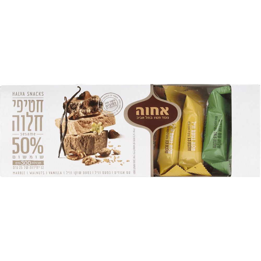 אחוה-חטיפי חלוה12 יחידות