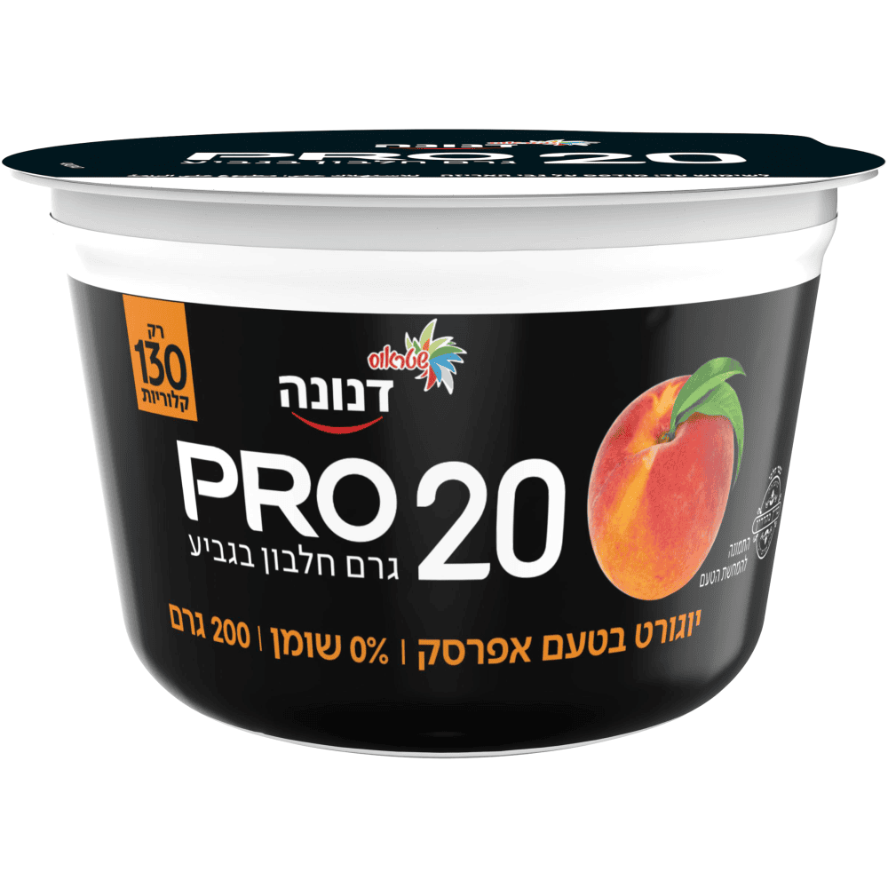 פרו20 גרם0 אחוז שומן אפרסק